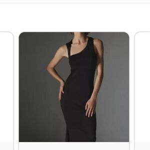 Silence + Noise Black One Shoulder  Dress for Night Out